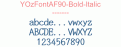 YOzFontAF90-Bold-Italic