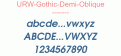 URW-Gothic-Demi-Oblique