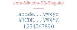 Ume-Mincho-S3-Regular