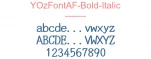 YOzFontAF-Bold-Italic