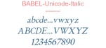 BABEL-Unicode-Italic