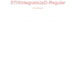 STIXIntegralsUpD-Regular