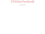 STIXSizeTwoSymB