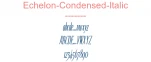 Echelon-Condensed-Italic