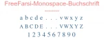 FreeFarsi-Monospace-Buchschrift