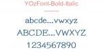 YOzFont-Bold-Italic
