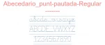 Abecedario punt-pautada-Regular