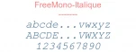 FreeMono-Italique