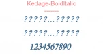Kedage-BoldItalic