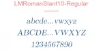 LMRomanSlant10-Regular
