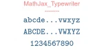MathJax Typewriter