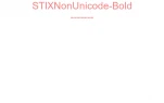 STIXNonUnicode-Bold