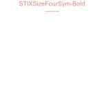 STIXSizeFourSym-Bold
