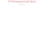 STIXIntegralsUpD-Bold