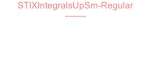 STIXIntegralsUpSm-Regular