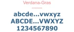 Verdana-Gras