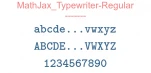 MathJax Typewriter-Regular
