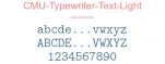 CMU-Typewriter-Text-Light