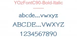 YOzFontC90-Bold-Italic