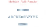 MathJax AMS-Regular