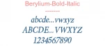 Berylium-Bold-Italic
