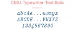 CMU-Typewriter-Text-Italic