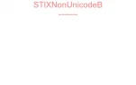 STIXNonUnicodeB