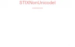 STIXNonUnicodeI