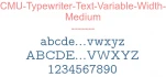 CMU-Typewriter-Text-Variable-Width-Medium