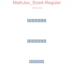 MathJax Size4-Regular