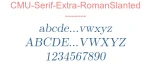 CMU-Serif-Extra-RomanSlanted