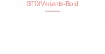STIXVariants-Bold