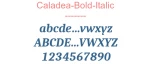 Caladea-Bold-Italic