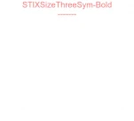 STIXSizeThreeSym-Bold