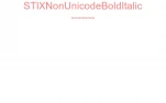 STIXNonUnicodeBoldItalic