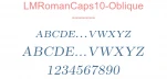 LMRomanCaps10-Oblique