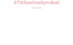 STIXSizeOneSym-Bold