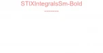 STIXIntegralsSm-Bold