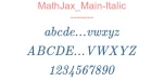 MathJax Main-Italic