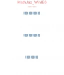 MathJax WinIE6
