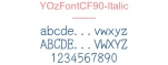 YOzFontCF90-Italic