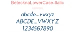 BetecknaLowerCase-Italic