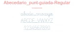 Abecedario punt-guiada-Regular