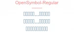 OpenSymbol-Regular