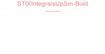 STIXIntegralsUpSm-Bold