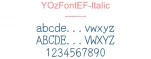 YOzFontEF-Italic