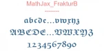 MathJax FrakturB