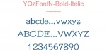 YOzFontN-Bold-Italic