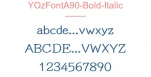 YOzFontA90-Bold-Italic
