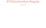 STIXSizeOneSym-Regular